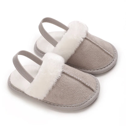 Baby Fluffy Toddler First Step Walker Slippers