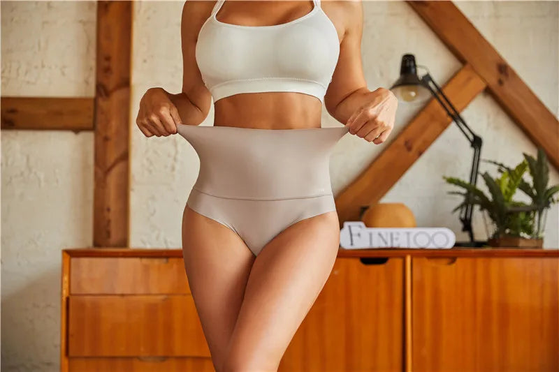 Seamless High Waist  Abdomen Hip Lift Briefs Body Shaping Lingerie