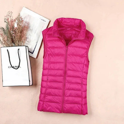 Duck Down Sleeveless Puffer Jacket