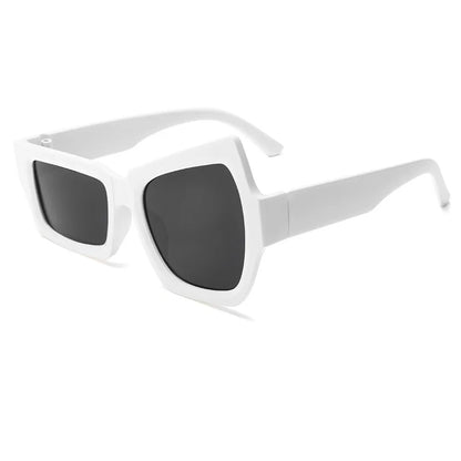 Eyebrow Polygon Vintage Square Sun Glasses