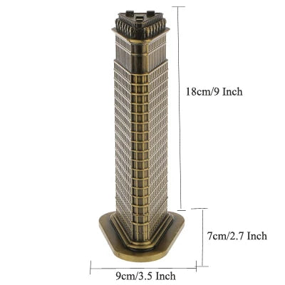 Metal Architecture Figurine World Famous Landmark Building