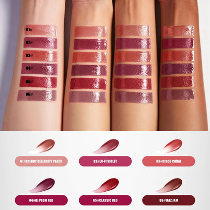 6 Colors Matte Velvet Lip Gloss Waterproof Non-stick Cup Long Lasting Moisturizing Lipstick
