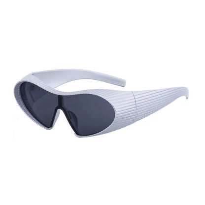 Irregular Frame Cat Eye Sports Cycling Sunglasses