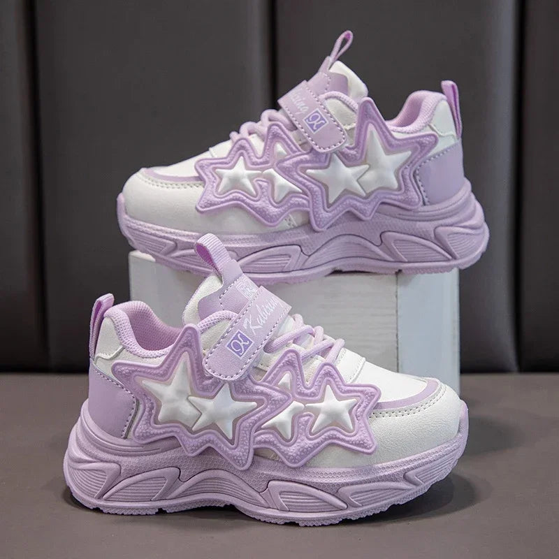 Children Casual Running PU Rubber Sneakers