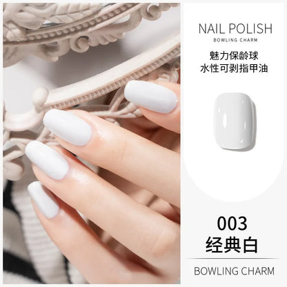 40 Colors Nail Polish Water-based Quick Drying Tearable Nail Art