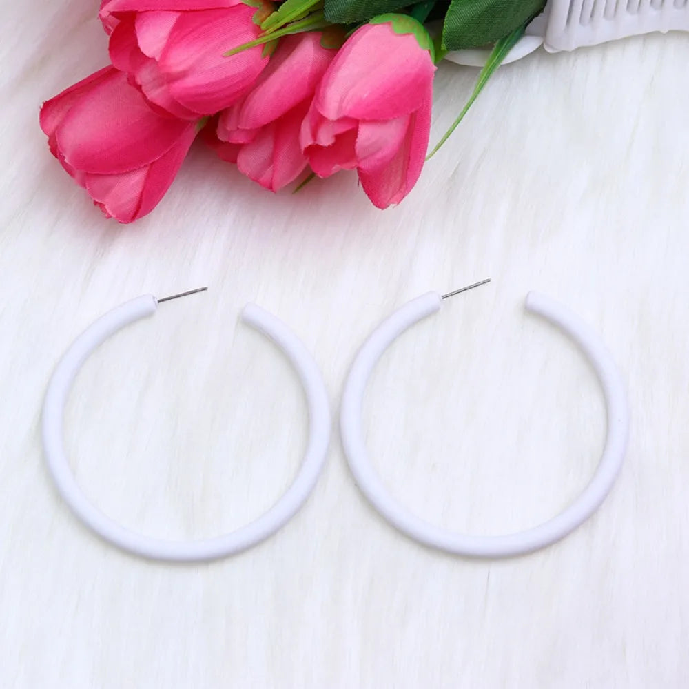 Funny Acrylic Circular Earrings