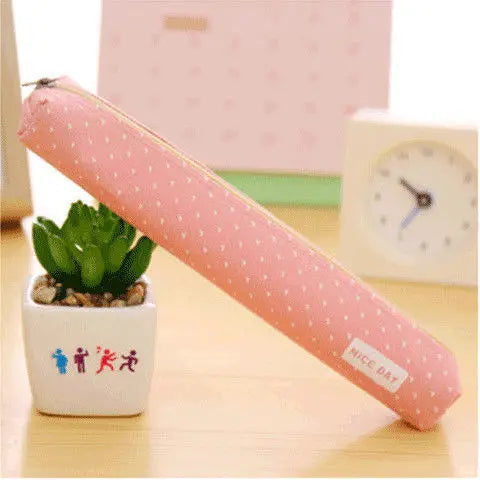 Candy Striped Polka Dot Pencil Case Small