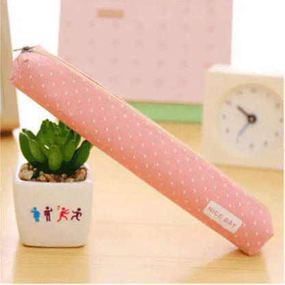 Candy Striped Polka Dot Pencil Case Small