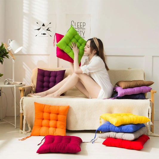 Square Chair Soft Pad Thicker Seat Cushion