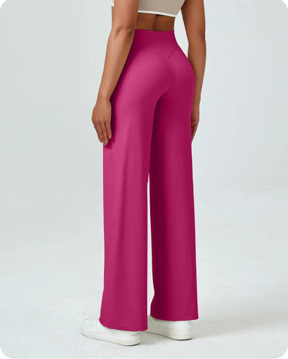 High Waisted Straight Leg Yoga Pants