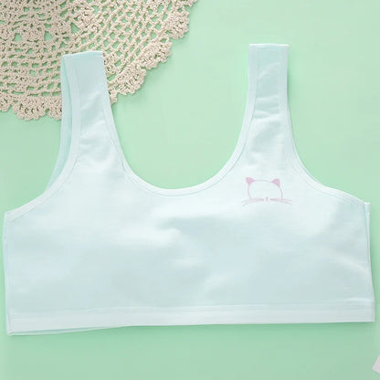 Girls' Underwear Small Vest Bra Cartoon a Cotton Bra