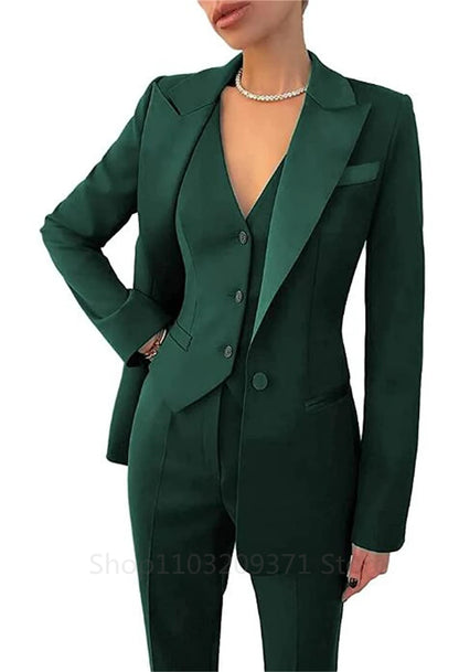 Elegant Long Sleeve Suit Jackets Set