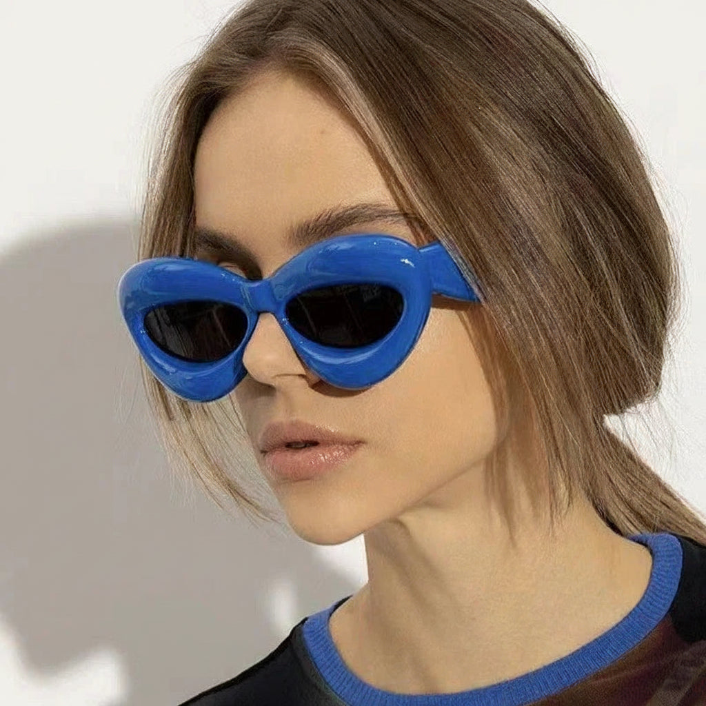Unique Candy Color Sexy Lip Y2k Punk Hip Hop Sunglasses