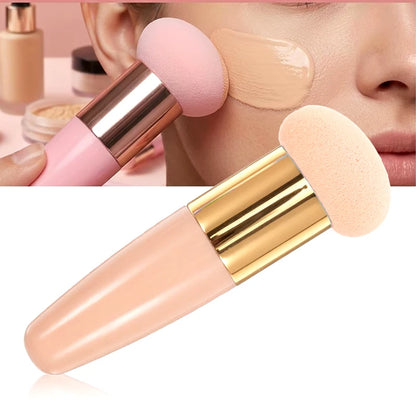 Mushroom Head Makeup Brush Puff Beauty Makeup Sponge With Handle Make-up