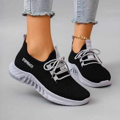 Breathable Mesh Flat Casual Sneakers
