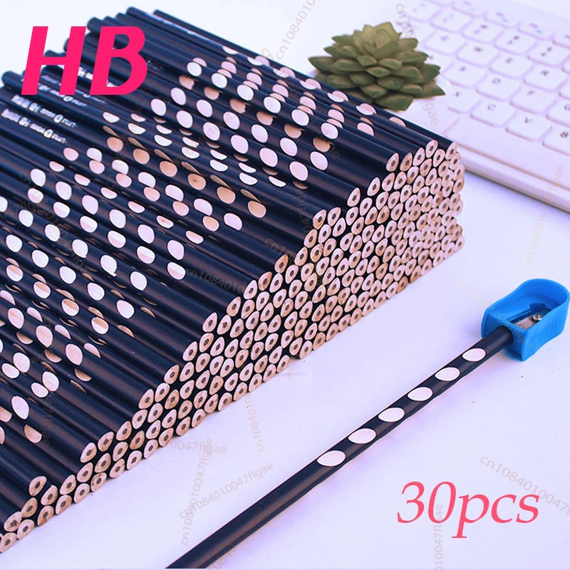 30PCS Mini Plastic Pencil Sharpener Candy Color Standard Pencil