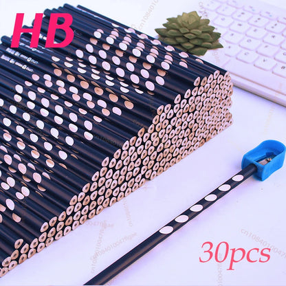 30PCS Mini Plastic Pencil Sharpener Candy Color Standard Pencil