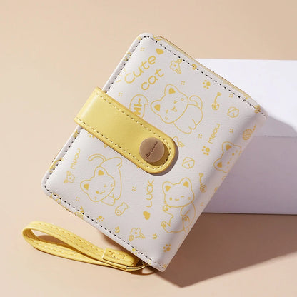 Japanese Cat Card Holder Wallets