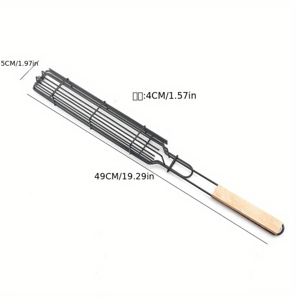 1pcs Portable Nonstick BBQ Grilling Basket Picnics Grill Tools