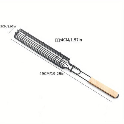 1pcs Portable Nonstick BBQ Grilling Basket Picnics Grill Tools