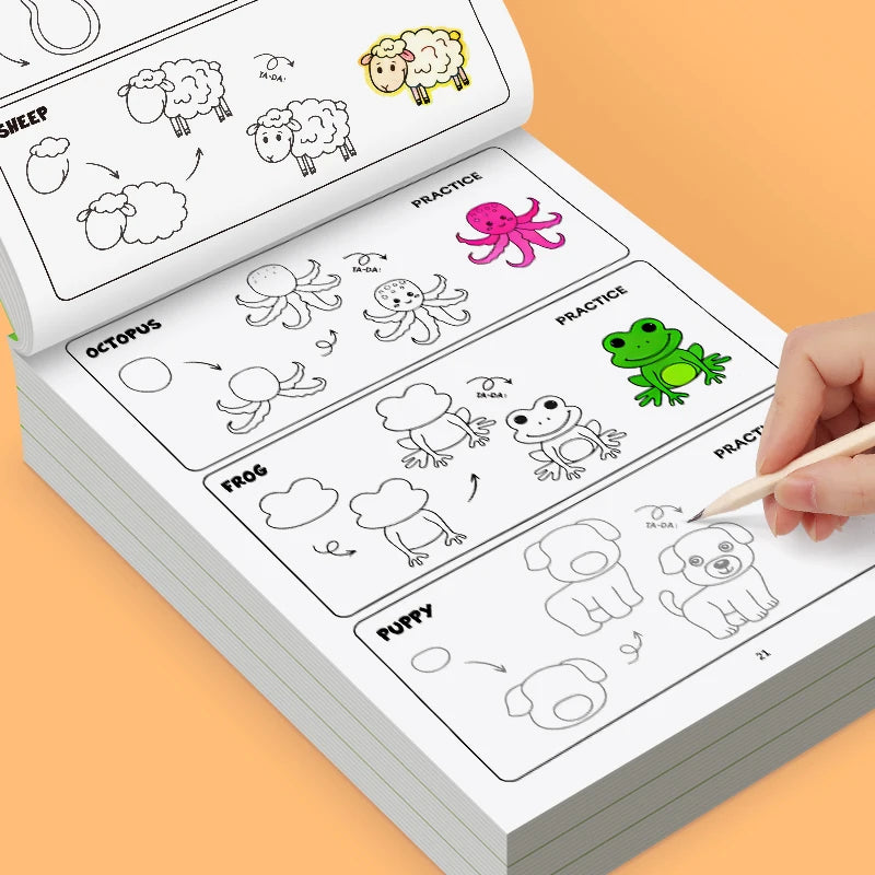 How to Draw Animals Step-by-Step Drawing Book
