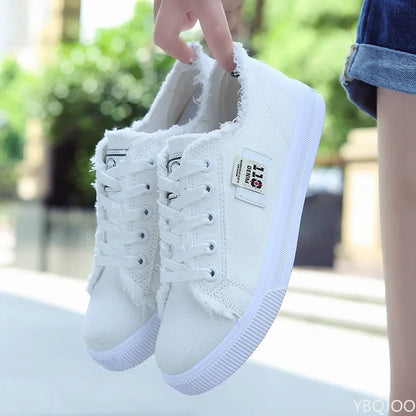 Canvas Sports Flat Light Sneakers
