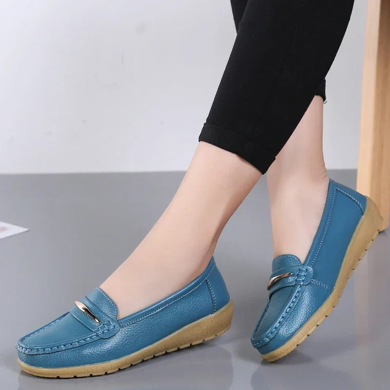 Genuine Leather Flats Moccasins Shoes