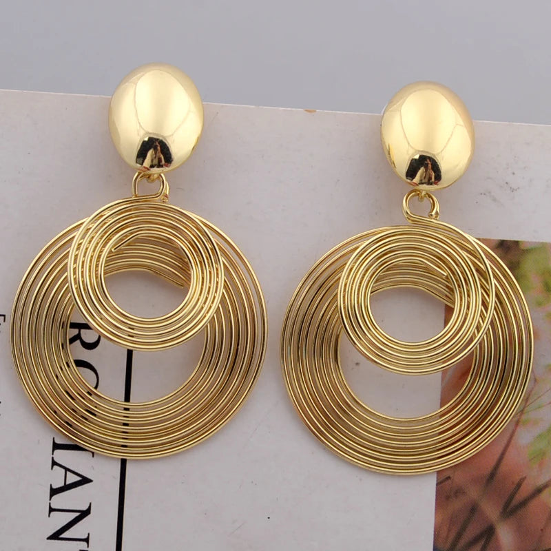 DANA Big Round Statement Earrings