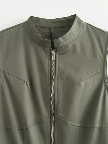 Vestido largo ajustado sin mangas