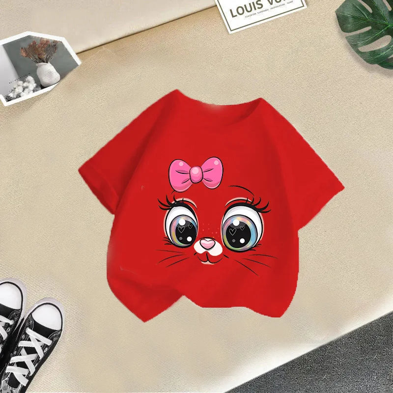 Foreign Animal Print Half Sleeve T-shirt