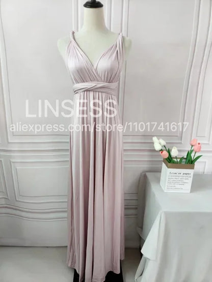 Rust Bridesmaid Dress Infinity Multiway Maxi Bridesmaid Dress