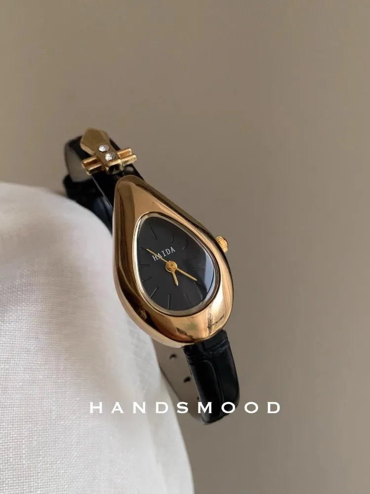 Elegantes relojes de cuarzo de cuero