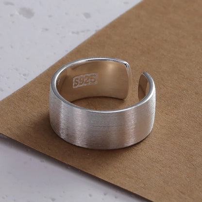925 Sterling Silver Geometry Crystal Ring