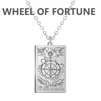 Stainless steel Classic Tarot Pendant Necklace