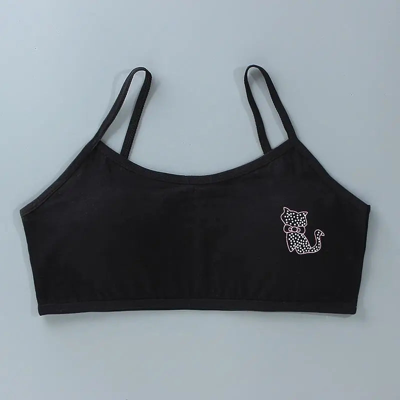 1pc Teenage Girls Tops Cotton Soft Underwear