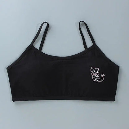 1pc Teenage Girls Tops Cotton Soft Underwear