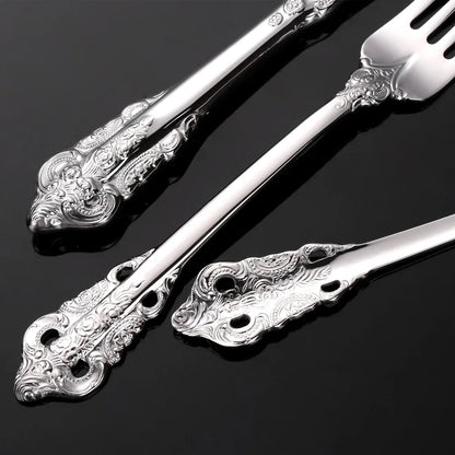 Stainless Steel Silver Flatware Set