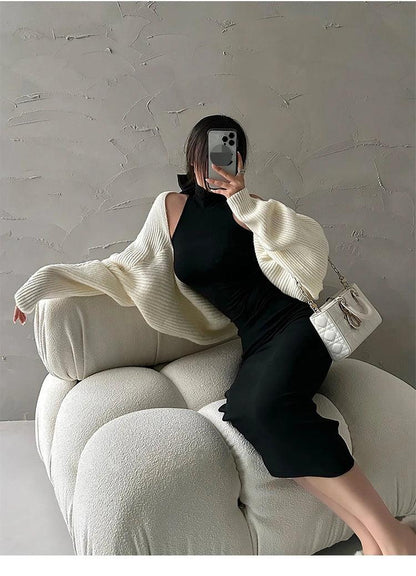 Red Skinny Sexy Midi Dress