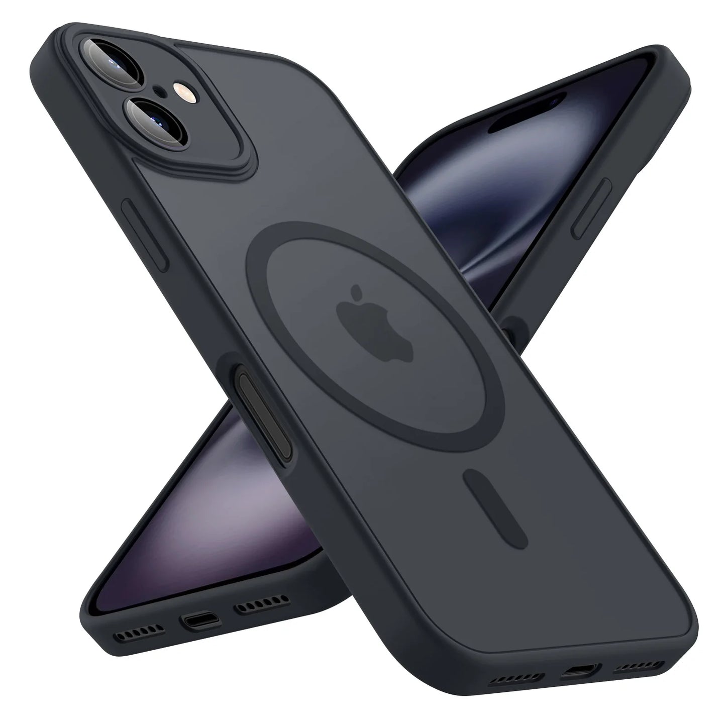 Magnetic Matte Translucent Shockproof iPhone Wireless Charge Cover