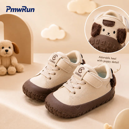 Cute Sport PU Leather Waterproof Running Footwear Toddler Sneakers