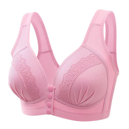 Mom Bra Large Size Front Buttons Bra