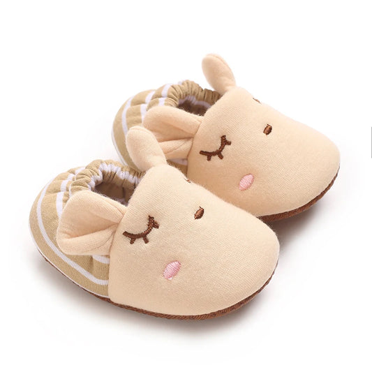 Cartoon Animal Pattern Newborn Baby Shoes