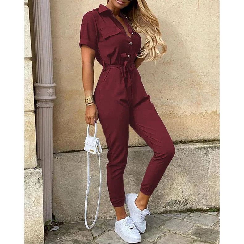 Casual Slim Fit Jumpsuit Pants