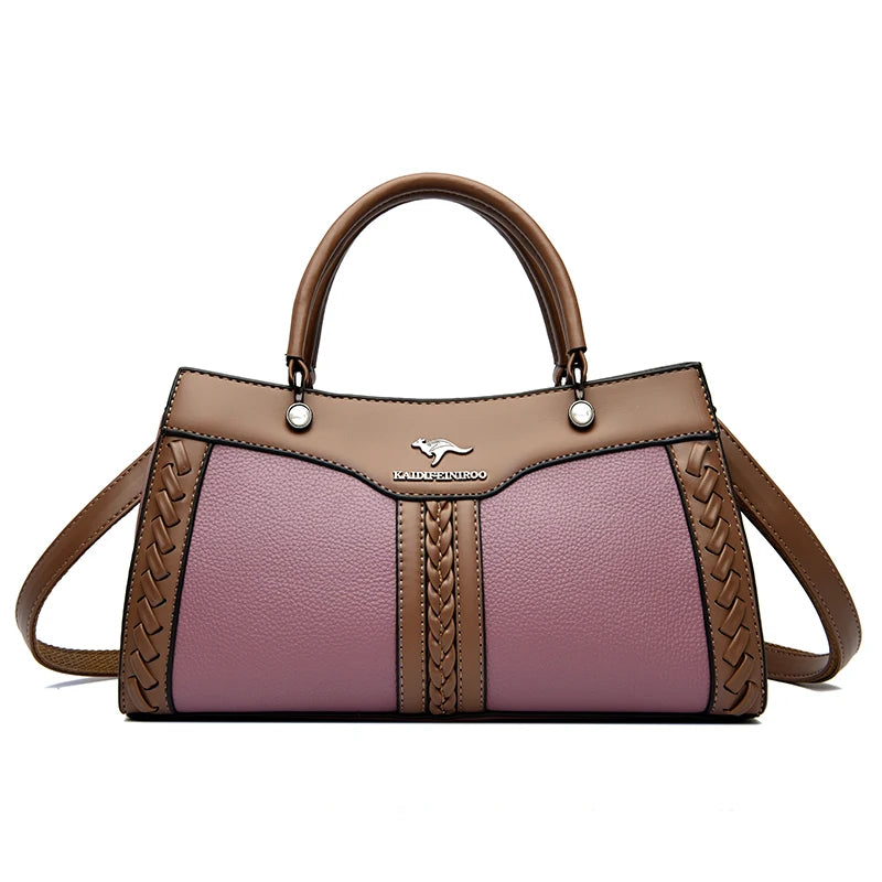 Luxury Multi Layered High Quality Soft Leather Messenger Bag