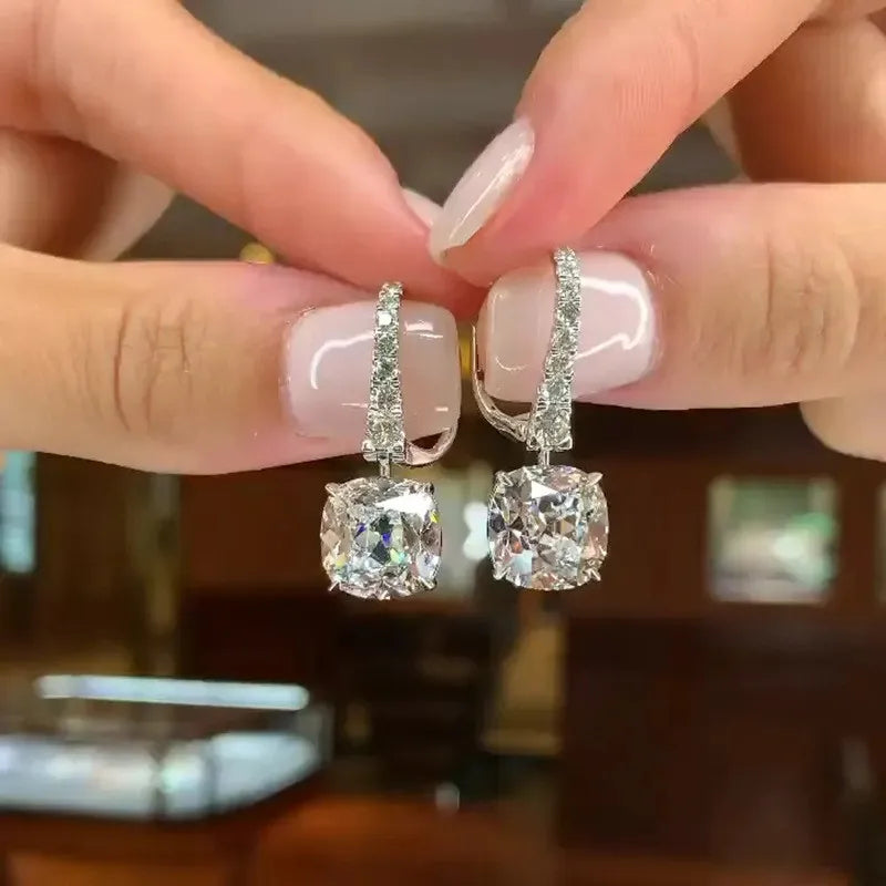 925 Sterling Silver Crystal Cubic Zircon Earring