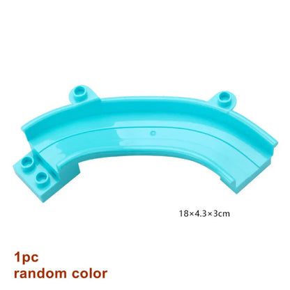 Big Building Blocks Marble Race Run Track Dinosaur Part Maze Toy
