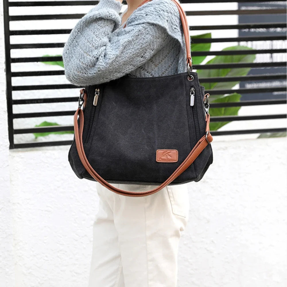 Luxury Shoulder Crossbody Canvas Messenger Bag
