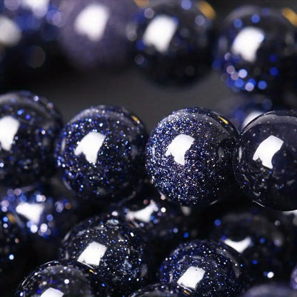 Natural Golden Sandstone & Blue Sandstone Bracelet