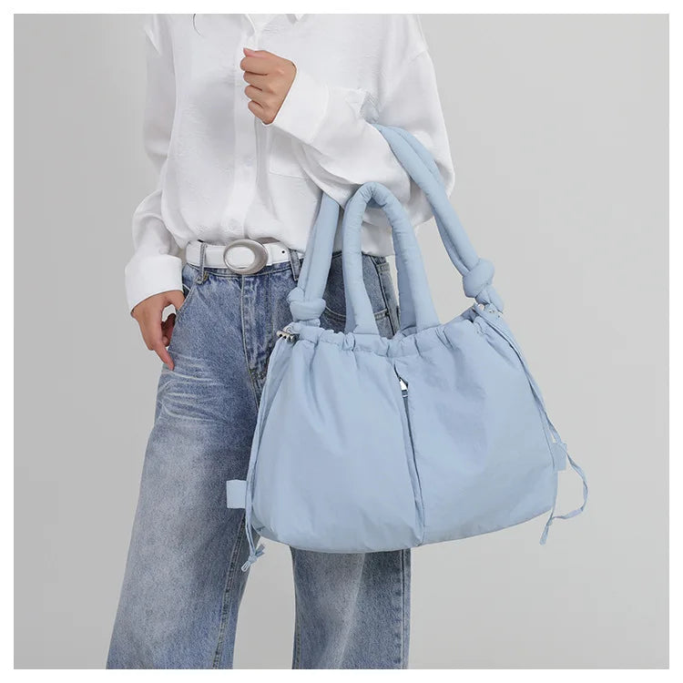 Down Padded Jacket Single Shoulder Tote Bag