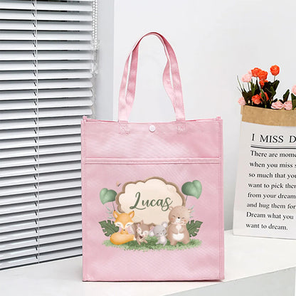 Kids Library Tote Bags Homeschool Cute Custom for Kids